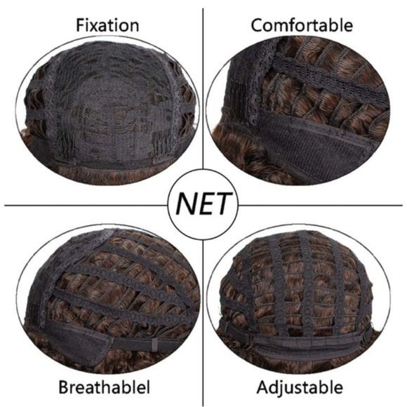 Kinky Curly Wig With Bangs - Picture 5 of 5